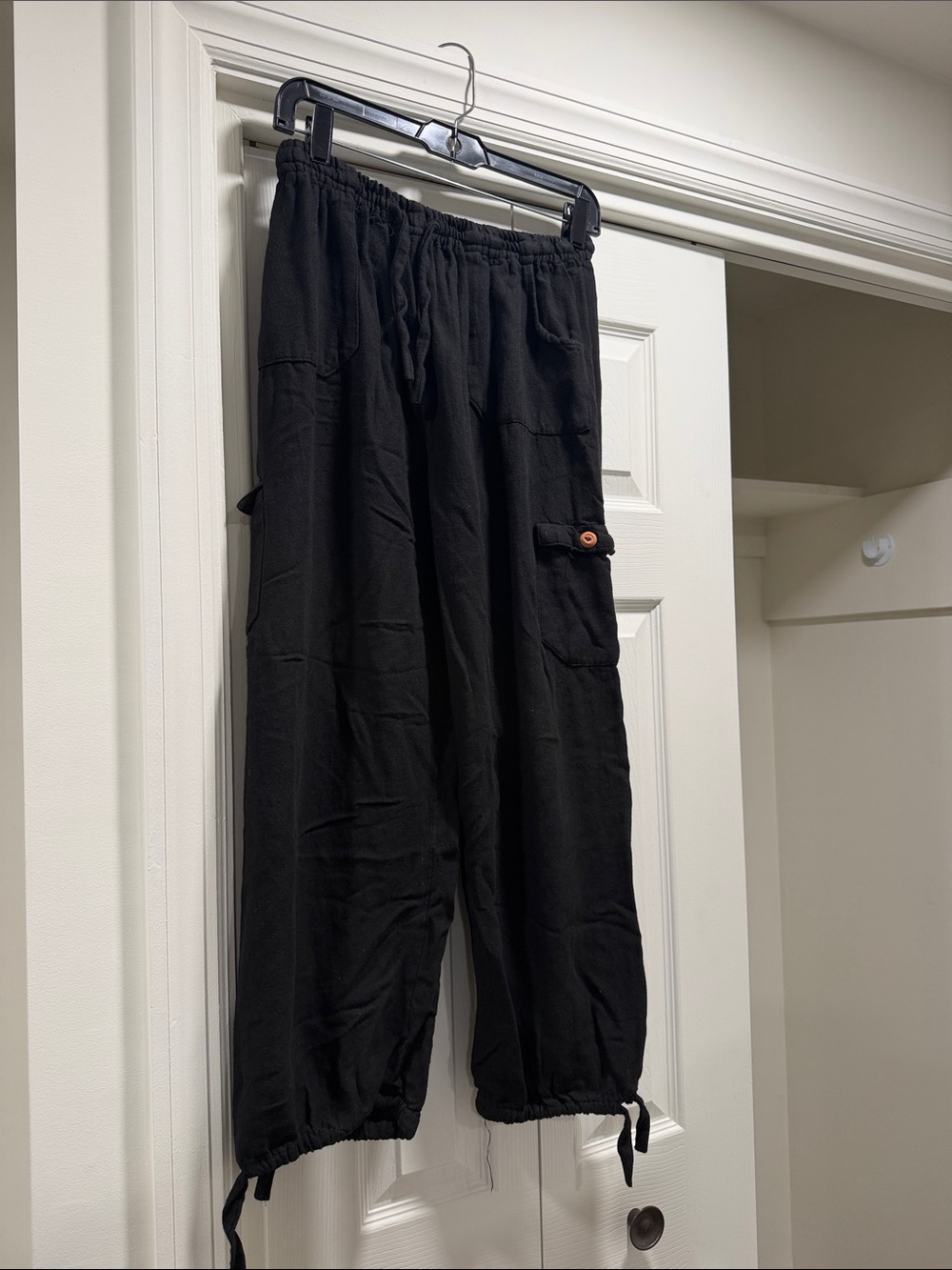Casual Drawstring Cargo Pants